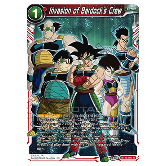 Dragon Ball Super - B13 - Supreme Rivalry - Invasion of Bardock's Crew - BT13-027