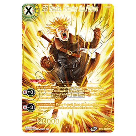 Dragon Ball Super - B13 - Supreme Rivalry - SS Trunks, Altering the Future - BT13-093_SPR