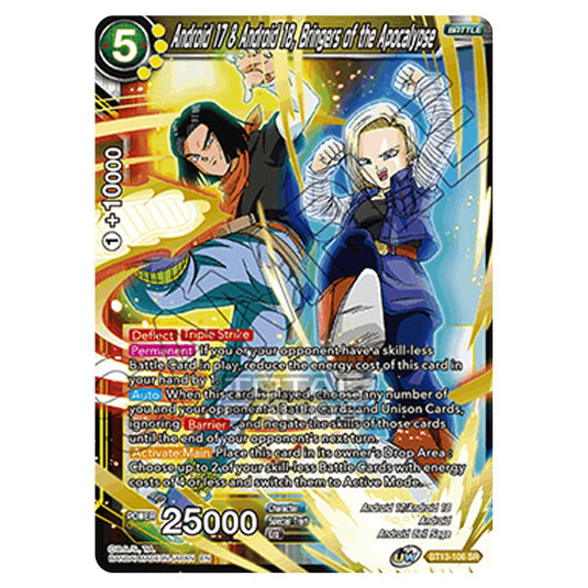 Dragon Ball Super - B13 - Supreme Rivalry - Android 17 & Android 18, Bringers of the Apocalypse - BT13-106