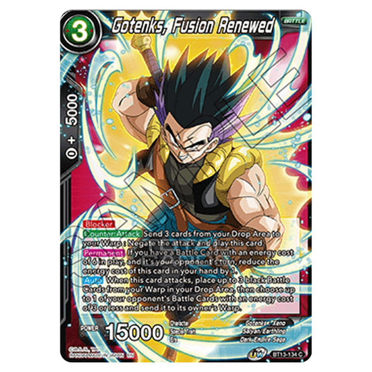 Dragon Ball Super - B13 - Supreme Rivalry - Gotenks, Fusion Renewed - BT13-134