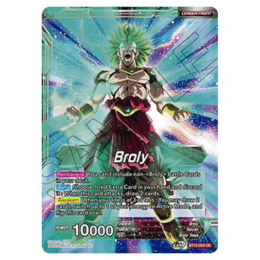 Dragon Ball Super - B15 - Saiyan Showdown - Broly - BT15-002