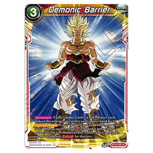 Dragon Ball Super - B15 - Saiyan Showdown - Demonic Barrier - BT15-028