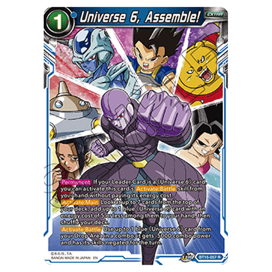 Dragon Ball Super - B15 - Saiyan Showdown - Universe 6, Assemble! - BT15-057