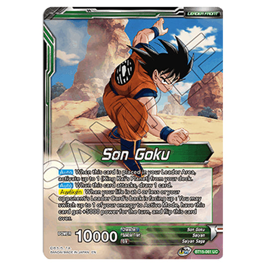 Dragon Ball Super - B15 - Saiyan Showdown - Son Goku - BT15-061