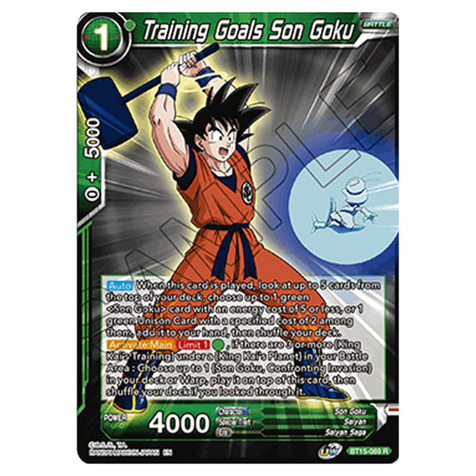 Dragon Ball Super - B15 - Saiyan Showdown - Training Goals Son Goku - BT15-069