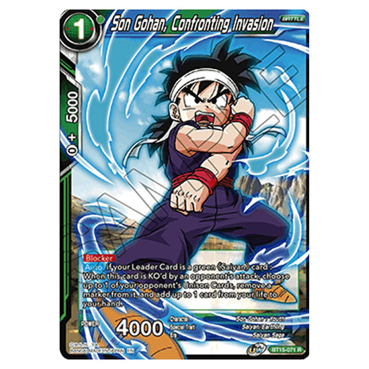 Dragon Ball Super - B15 - Saiyan Showdown - Son Gohan, Confronting Invasion - BT15-071