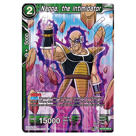 Dragon Ball Super - B15 - Saiyan Showdown - Nappa, the Intimidator - BT15-084