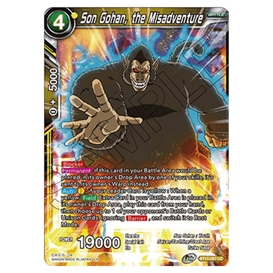 Dragon Ball Super - B15 - Saiyan Showdown - Son Gohan, the Misadventure - BT15-097