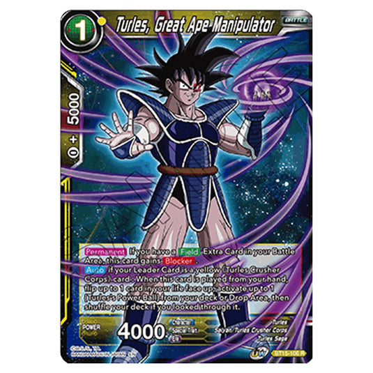 Dragon Ball Super - B15 - Saiyan Showdown - Turles, Great Ape Manipulator - BT15-106