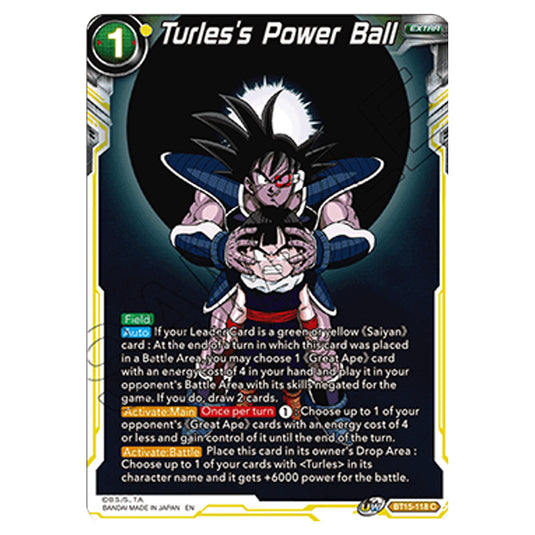 Dragon Ball Super - B15 - Saiyan Showdown - Turles's Power Ball - BT15-118