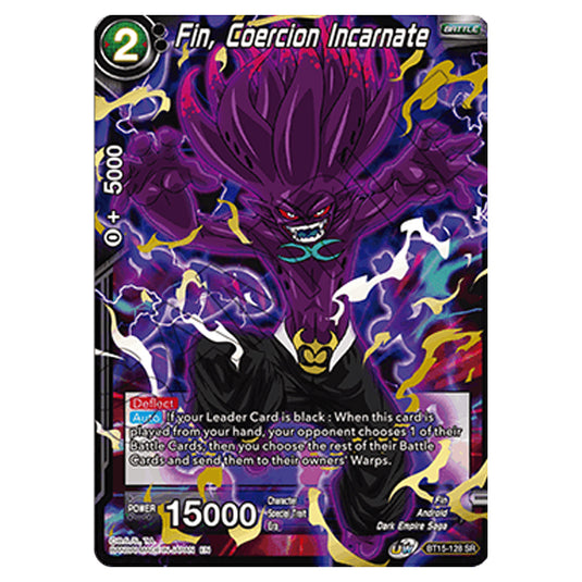 Dragon Ball Super - B15 - Saiyan Showdown - Fin, Coercion Incarnate - BT15-128