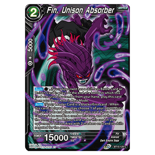 Dragon Ball Super - B15 - Saiyan Showdown - Fin, Unison Absorber - BT15-129