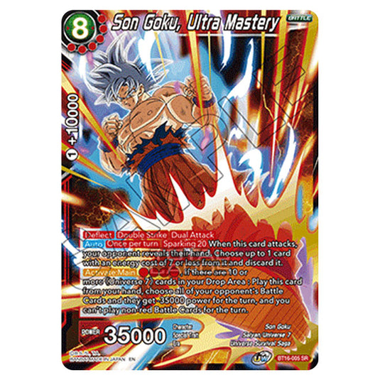 Dragon Ball Super - B16 - Realm Of The Gods - Son Goku, Ultra Mastery - BT16-005