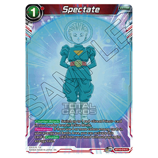 Dragon Ball Super - B16 - Realm Of The Gods - Spectate - BT16-016