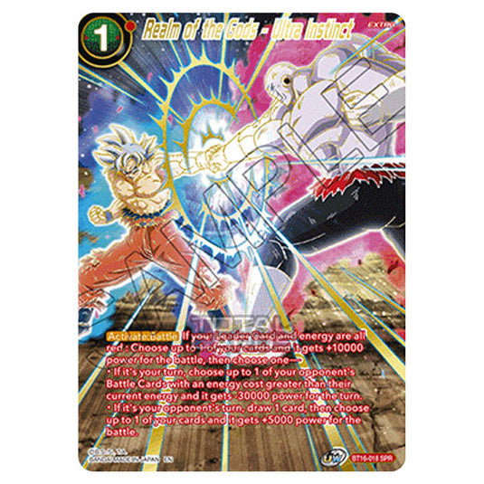 Dragon Ball Super - B16 - Realm Of The Gods - Realm of the Gods - Ultra Instinct - BT16-018_SPR