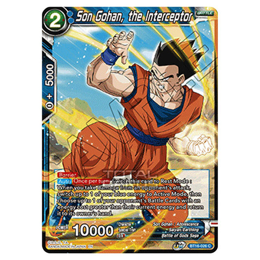 Dragon Ball Super - B16 - Realm Of The Gods - Son Gohan, the Interceptor - BT16-026