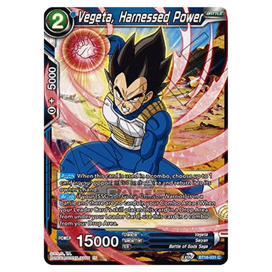 Dragon Ball Super - B16 - Realm Of The Gods - Vegeta, Harnessed Power - BT16-031