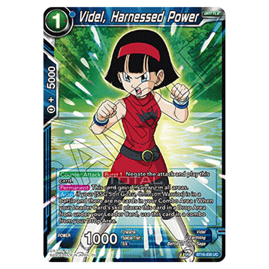 Dragon Ball Super - B16 - Realm Of The Gods - Videl, Harnessed Power - BT16-035