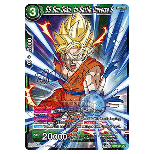 Dragon Ball Super - B16 - Realm Of The Gods - SS Son Goku, to Battle Universe 6 - BT16-051