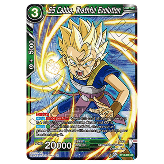 Dragon Ball Super - B16 - Realm Of The Gods - SS Cabba, Wrathful Evolution - BT16-059