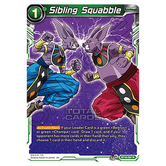 Dragon Ball Super - B16 - Realm Of The Gods - Sibling Squabble - BT16-067