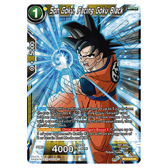 Dragon Ball Super - B16 - Realm Of The Gods - Son Goku, Facing Goku Black - BT16-076