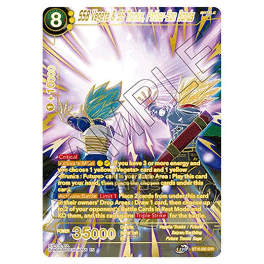 Dragon Ball Super - B16 - Realm Of The Gods - SSB Vegeta & SS Trunks, Father-Son Bonds - BT16-080_SPR