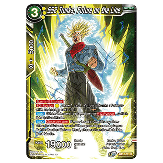 Dragon Ball Super - B16 - Realm Of The Gods - SS2 Trunks, Future on the Line - BT16-081