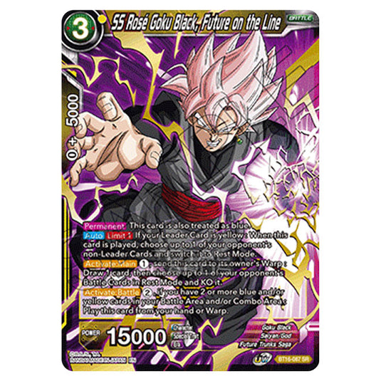 Dragon Ball Super - B16 - Realm Of The Gods - SS Rose Goku Black, Future on the Line - BT16-087