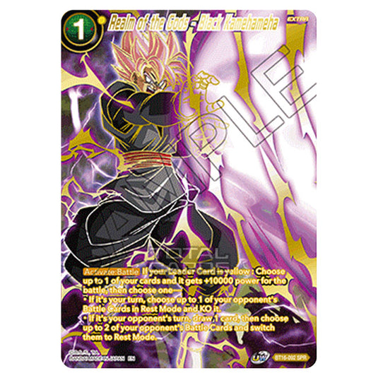 Dragon Ball Super - B16 - Realm Of The Gods - Realm of the Gods - Black Kamehameha - BT16-092_SPR