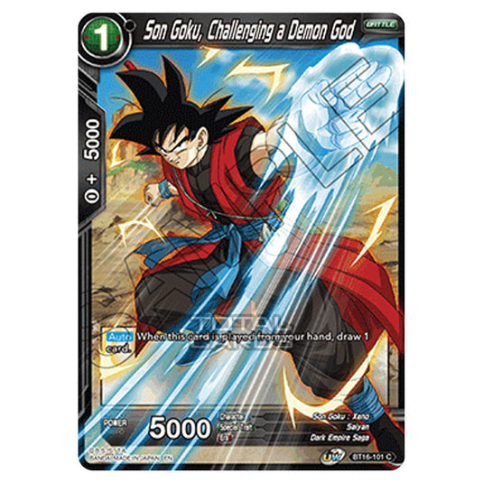 Dragon Ball Super - B16 - Realm Of The Gods - Son Goku, Challenging a Demon God - BT16-101