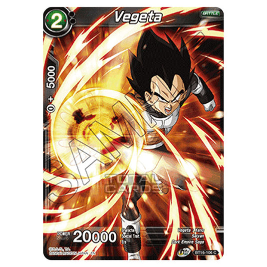 Dragon Ball Super - B16 - Realm Of The Gods - Vegeta - BT16-106