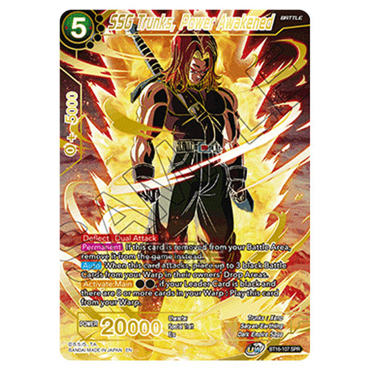 Dragon Ball Super - B16 - Realm Of The Gods - SSG Trunks, Power Awakened - BT16-107_SPR