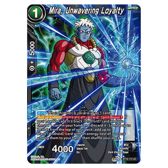 Dragon Ball Super - B16 - Realm Of The Gods - Mira, Unwavering Loyalty - BT16-114