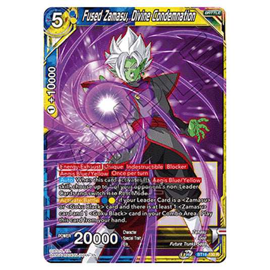 Dragon Ball Super - B16 - Realm Of The Gods - Fused Zamasu, Divine Condemnation - BT16-130