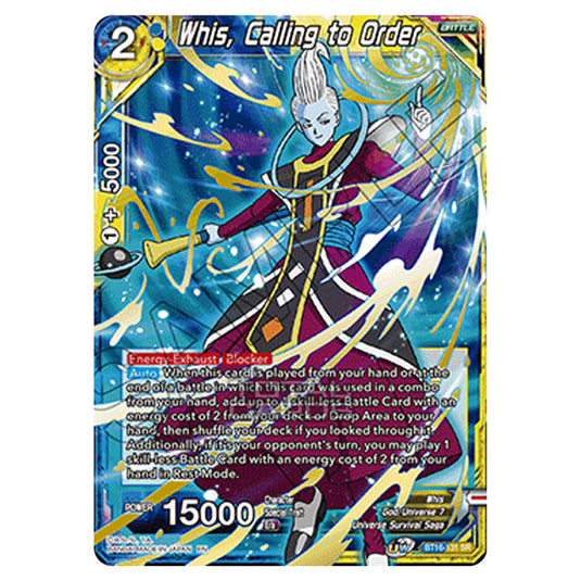 Dragon Ball Super - B16 - Realm Of The Gods - Whis, Calling to Order - BT16-131