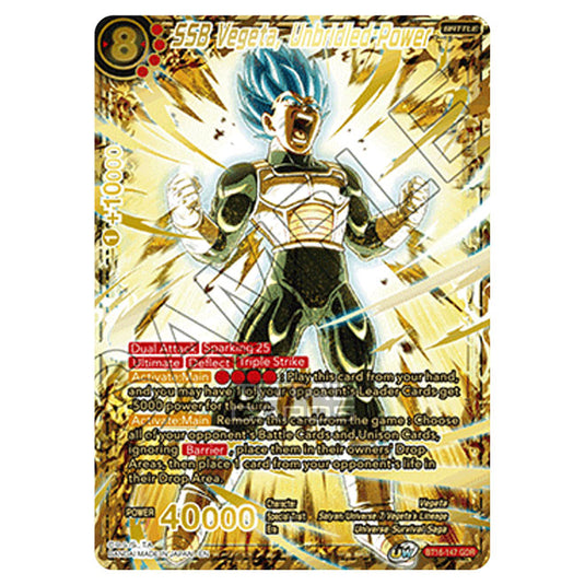 Dragon Ball Super - B16 - Realm Of The Gods - SSB Vegeta, Unbridled Power - BT16-147_GDR