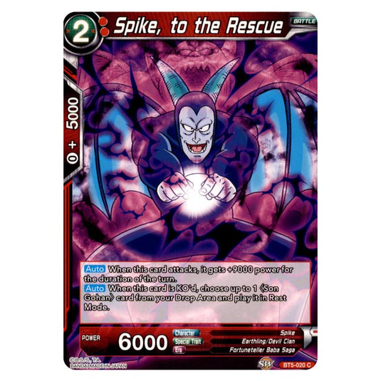 Dragon Ball Super - BT5 - Miraculous Revival - Spike, to the Rescue - 20/120