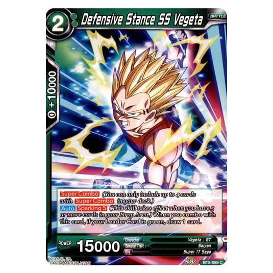 Dragon Ball Super - BT5 - Miraculous Revival - Defensive Stance SS Vegeta - 59/120