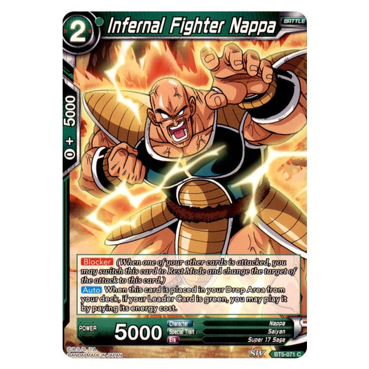 Dragon Ball Super - BT5 - Miraculous Revival - Infernal Fighter Nappa - 71/120