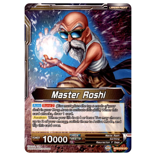 Dragon Ball Super - BT5 - Miraculous Revival - Master Roshi/Max Power Master Roshi - 79/120