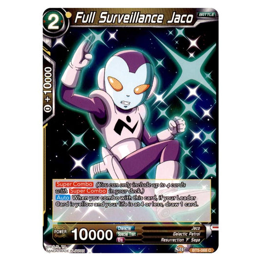 Dragon Ball Super - BT5 - Miraculous Revival - Full Surveillance Jaco - 88/120