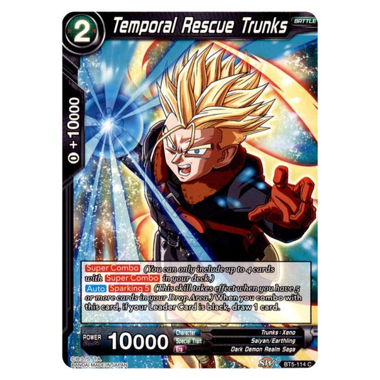 Dragon Ball Super - BT5 - Miraculous Revival - Temporal Rescue Trunks - 114/120