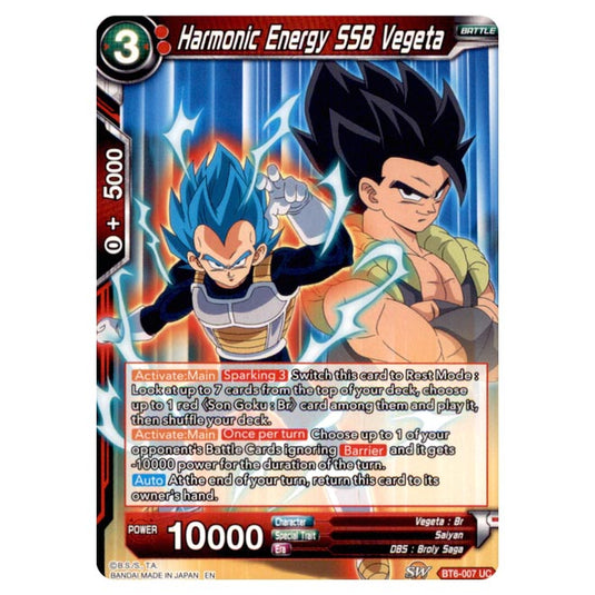 Dragon Ball Super - BT6 – Destroyer Kings - Harmonic Energy SSB Vegeta - BT6-007