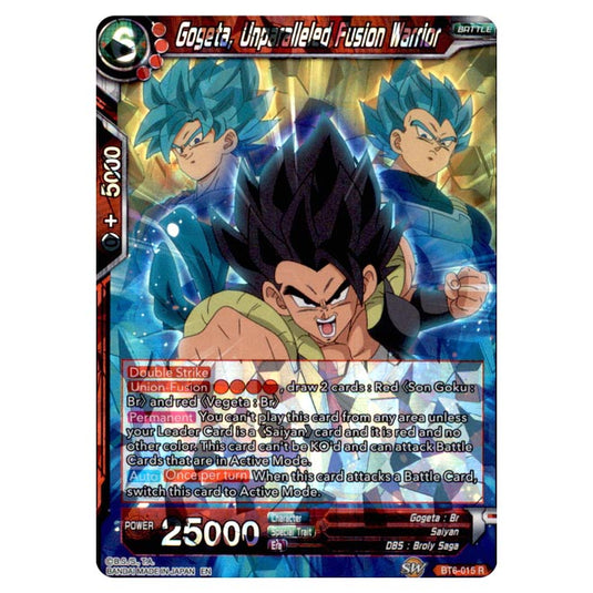 Dragon Ball Super - BT6 – Destroyer Kings - Gogeta, Unparalleled Fusion Warrior - BT6-015