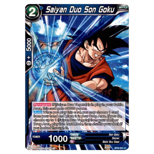 Dragon Ball Super - BT6 – Destroyer Kings - Saiyan Duo Son Goku - BT6-031