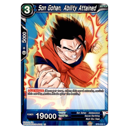 Dragon Ball Super - BT6 – Destroyer Kings - Son Gohan, Ability Attained - BT6-032