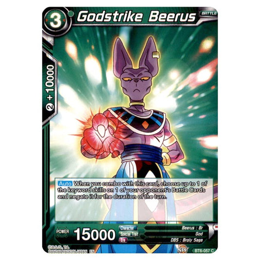 Dragon Ball Super - BT6 – Destroyer Kings - Godstrike Beerus - BT6-057