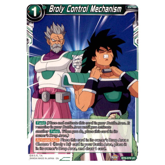 Dragon Ball Super - BT6 – Destroyer Kings - Broly Control Mechanism - BT6-076