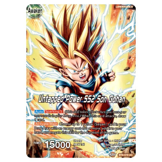 Dragon Ball Super - BT6 – Destroyer Kings - Untapped Power SS2 Son Gohan // Son Gohan - BT6-079